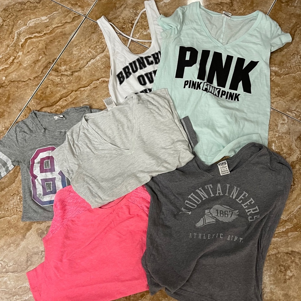 Victoria’s Secret pink tee bundle
